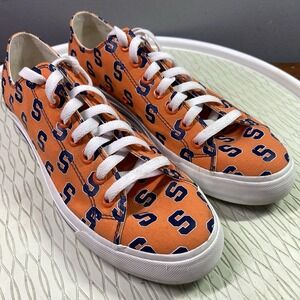 Row One Syracuse Orangemen  Unisex Lace Up Canvas Sneakers Shoes Men 9/Wom. 10.5